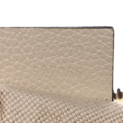 Gucci Pebbled Calfskin Logo Wristlet White 7 of 7