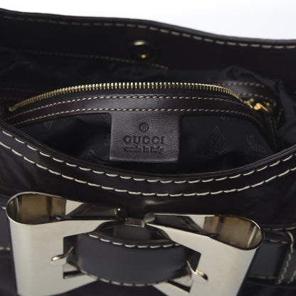 Gucci Calfskin Queen Bow Hobo Brown 6 of 10