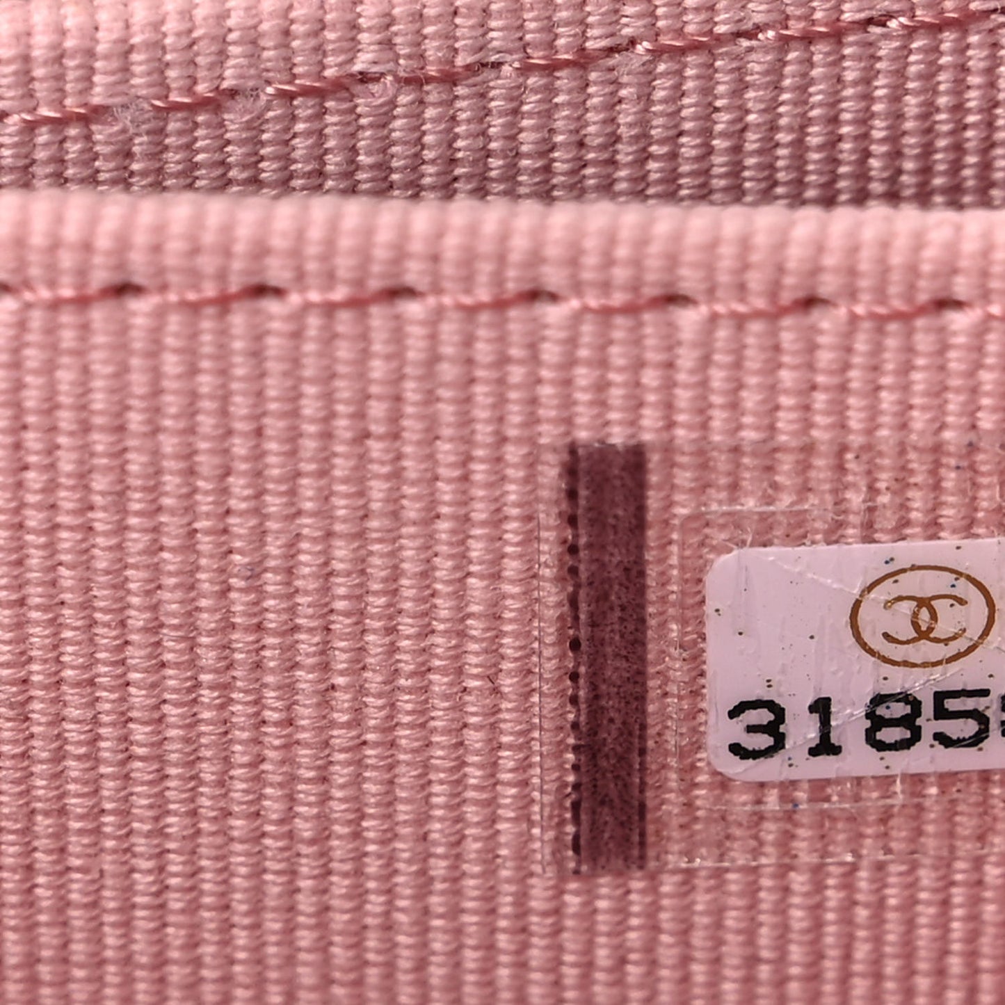 Lambskin Quilted Chanel 19 Zip Around Coin Purse Wallet Light Pink