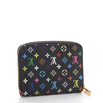 Louis Vuitton Monogram Multicolor Zippy Coin Purse Black Grenade 3 of 10