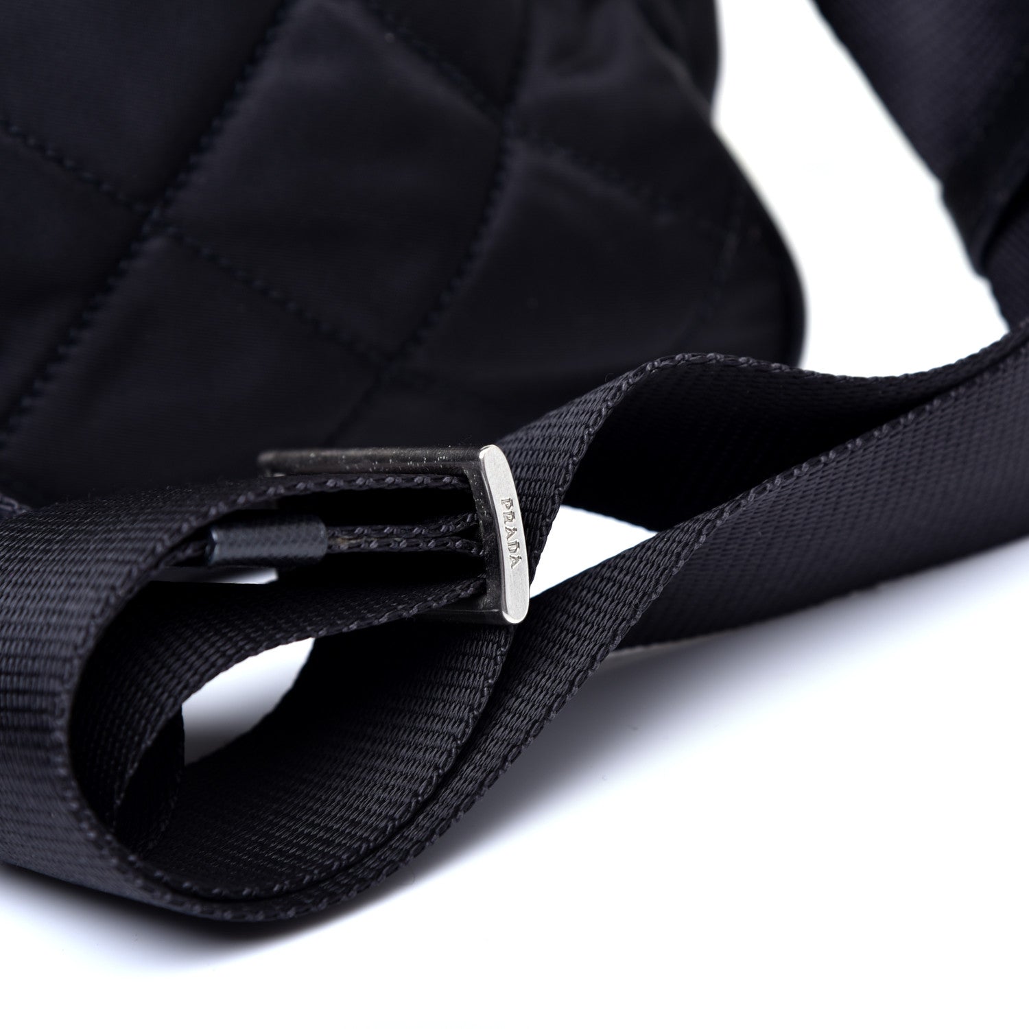 Prada Nylon Tessuto Impuntu Quilted Messenger Black 11 of 12