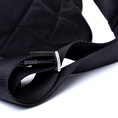 Prada Nylon Tessuto Impuntu Quilted Messenger Black 11 of 12