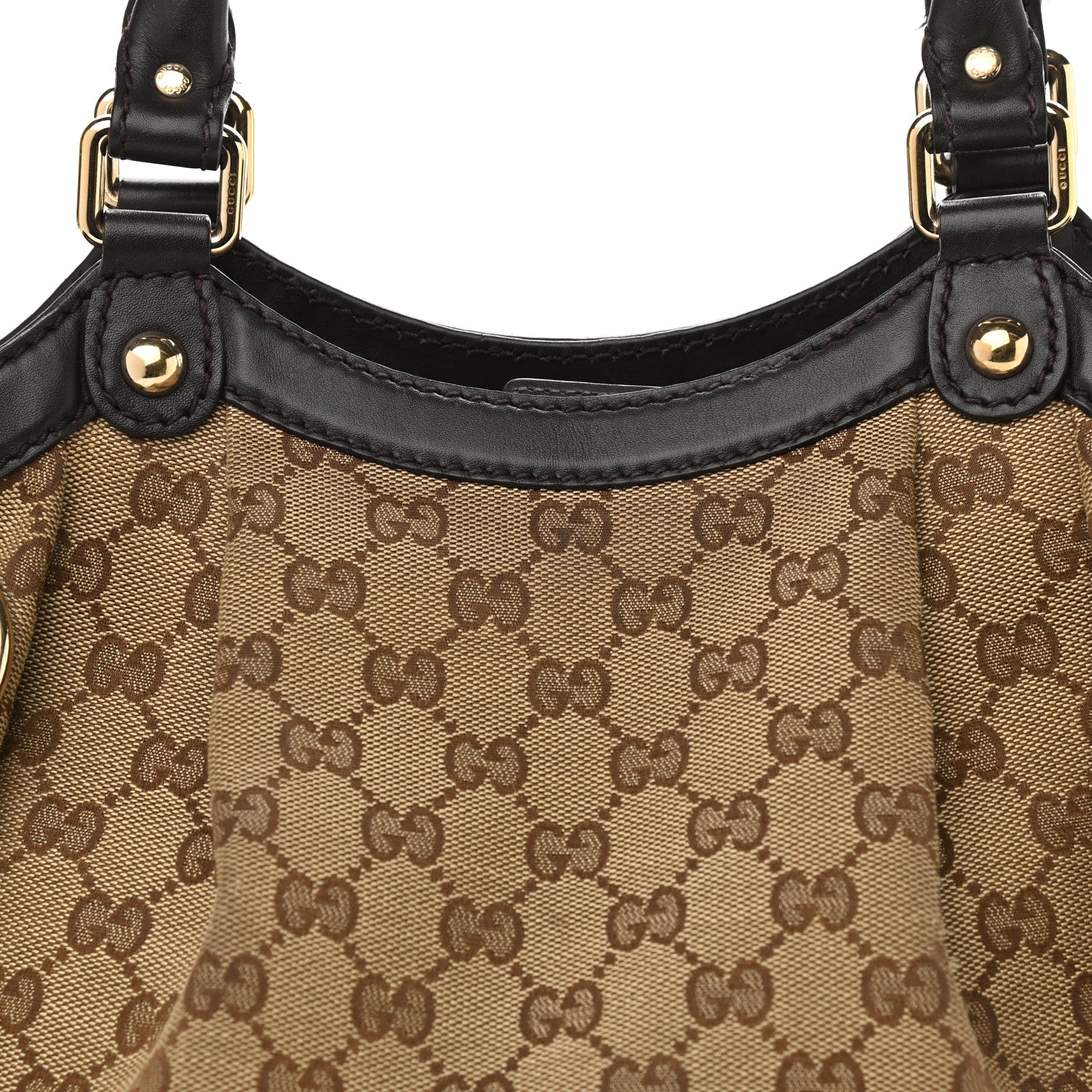 Gucci Monogram Medium Sukey Tote Dark Brown 9 of 12