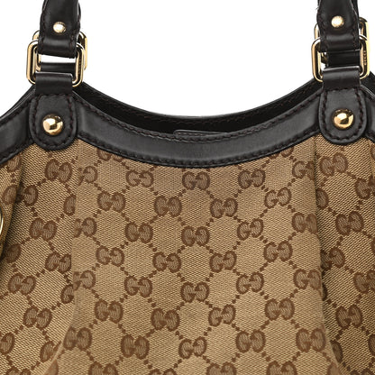 Gucci Monogram Medium Sukey Tote Dark Brown 9 of 12