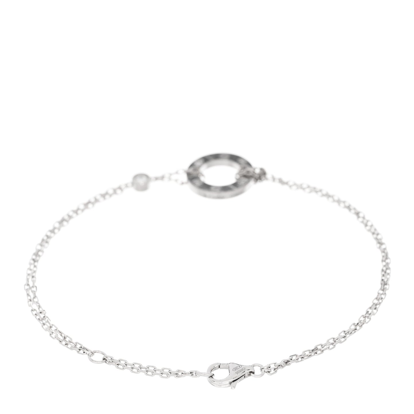 18K White Gold Diamond LOVE Bracelet