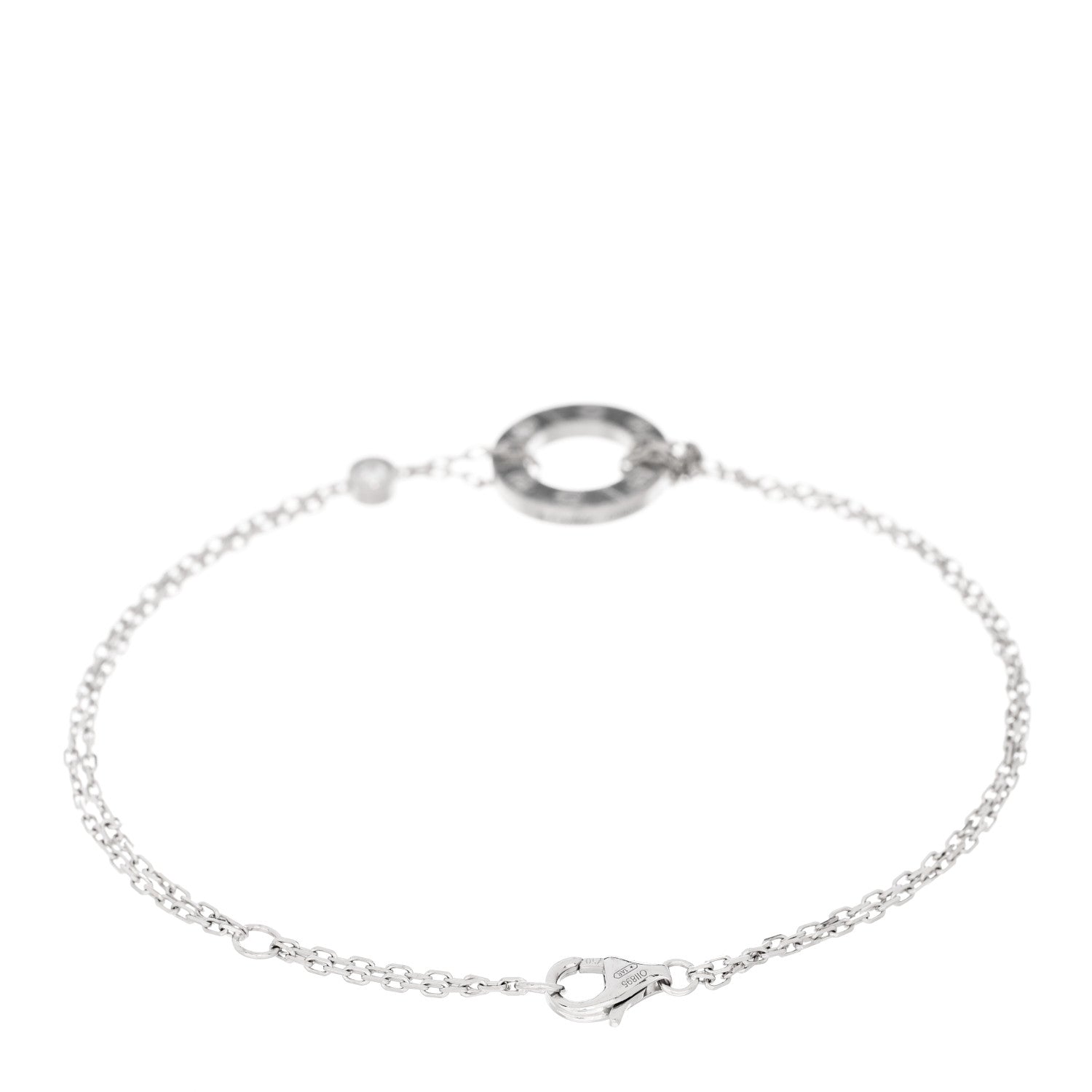 Cartier 18K White Gold Diamond LOVE Bracelet 2 of 3
