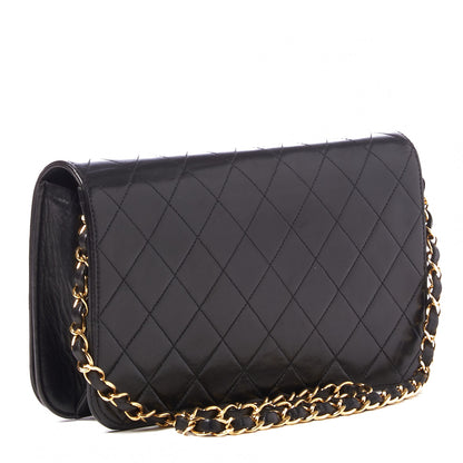 Chanel Lambskin Quilted Small Single Flap Black 2 of 9