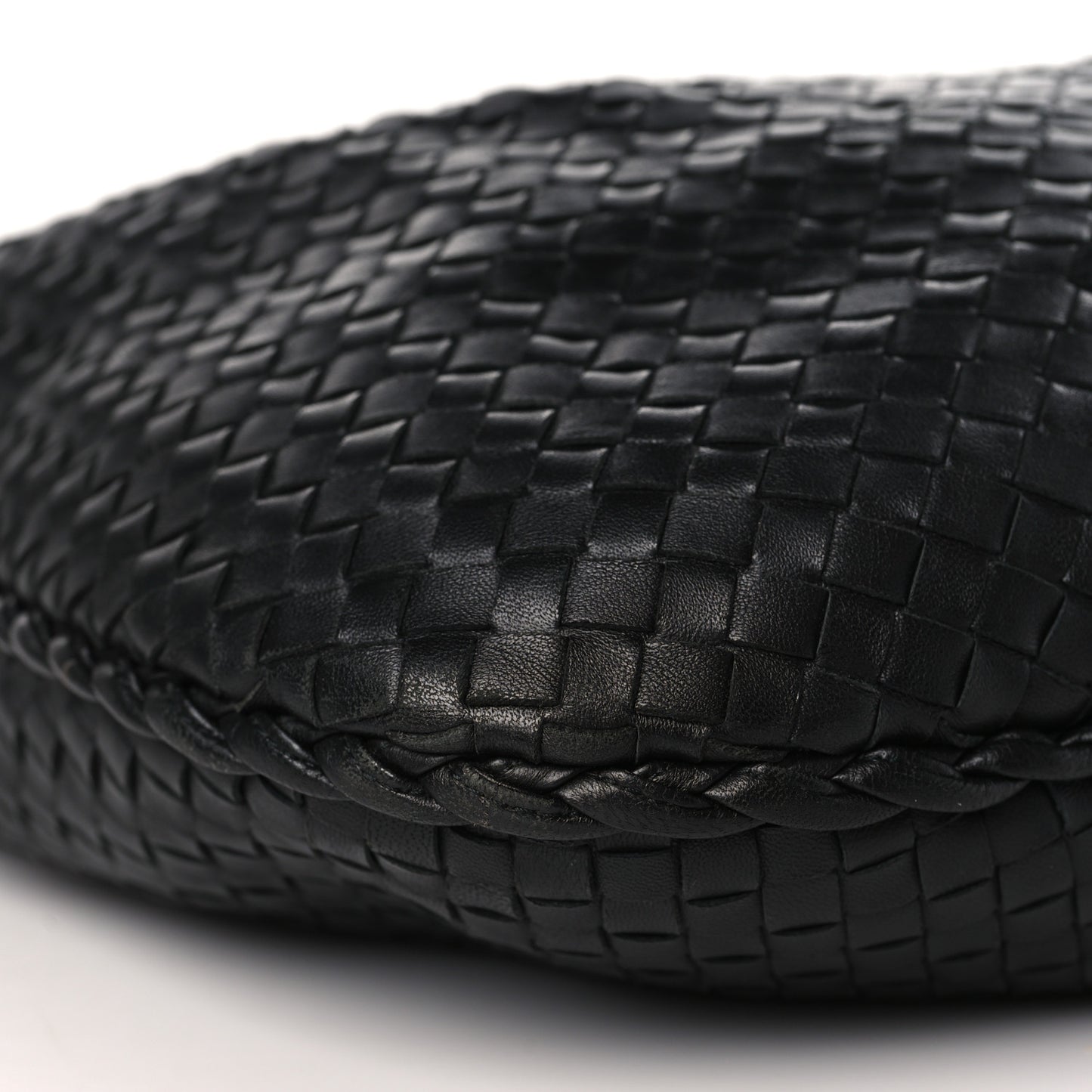 Nappa Intrecciato Large Veneta Hobo Black