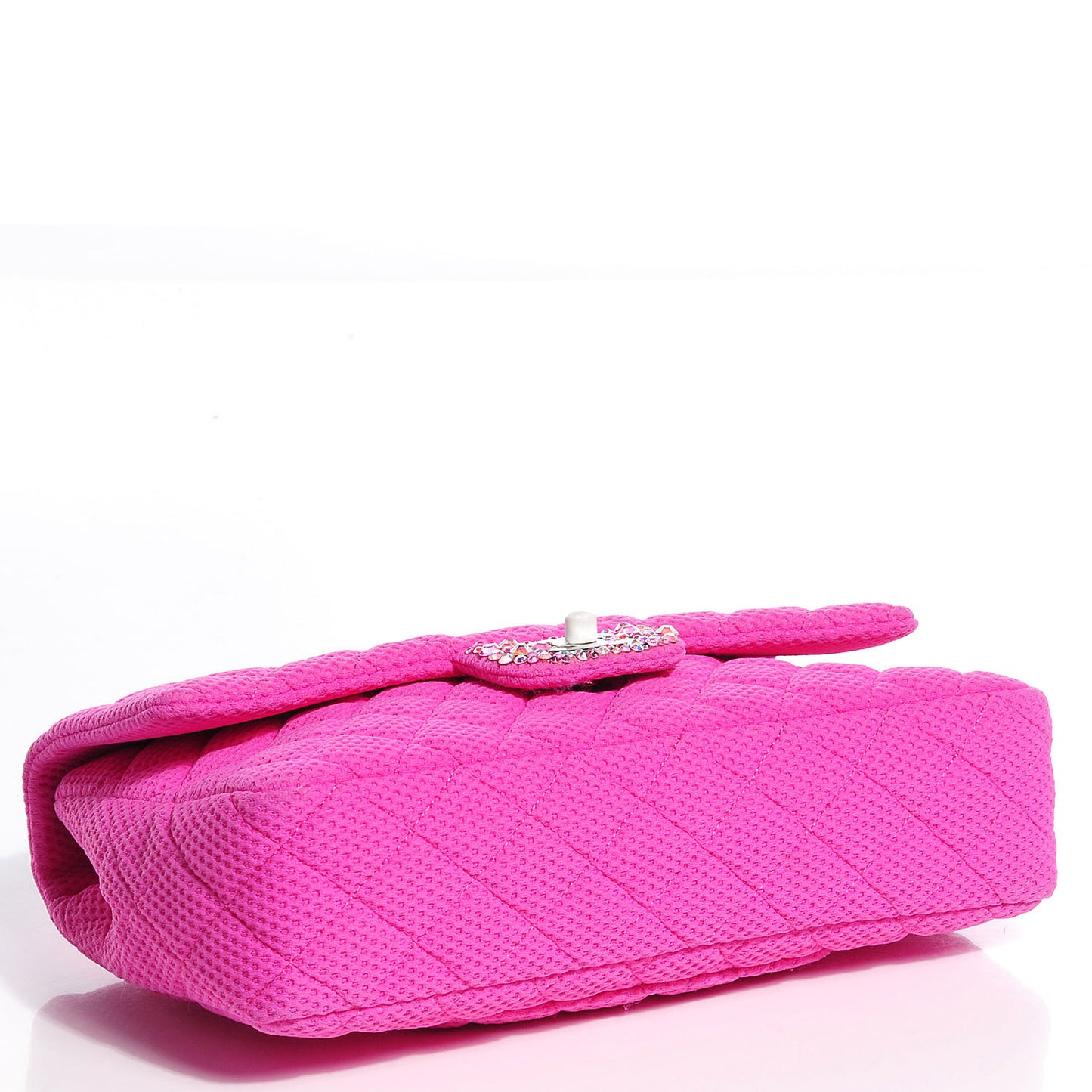 Neoprene Quilted Medium Single Flap Pink