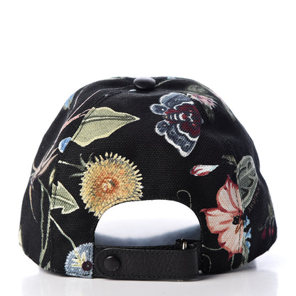 Gucci Canvas Flora Knight Baseball Hat S Black 6 of 7