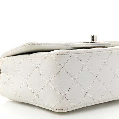 Chanel Caviar Quilted Mini Rectangular Flap White 9 of 12