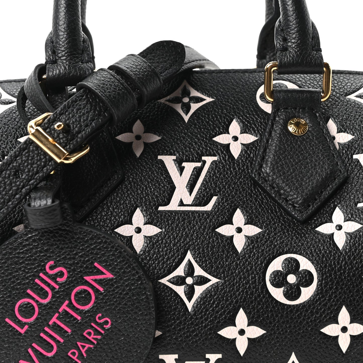 Empreinte Monogram Spring in the City Speedy Bandouliere 20 Black White Pink