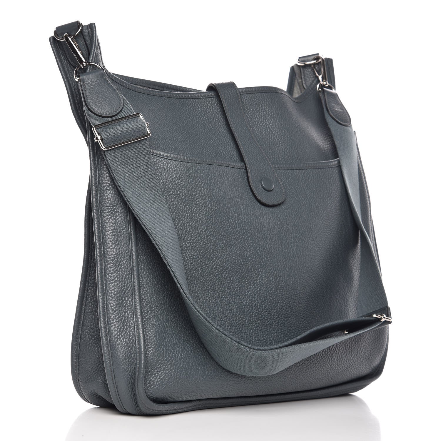 Hermes Taurillon Clemence Evelyne III TGM Bleu Orage 3 of 10