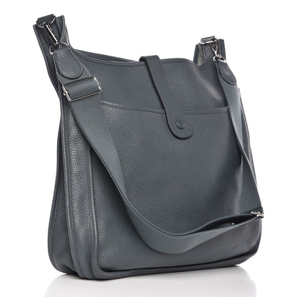 Hermes Taurillon Clemence Evelyne III TGM Bleu Orage 3 of 10