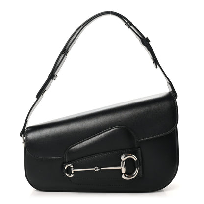 Gucci Demetra Small Horsebit 1955 Asymmetric Shoulder Bag Black 1 of 10