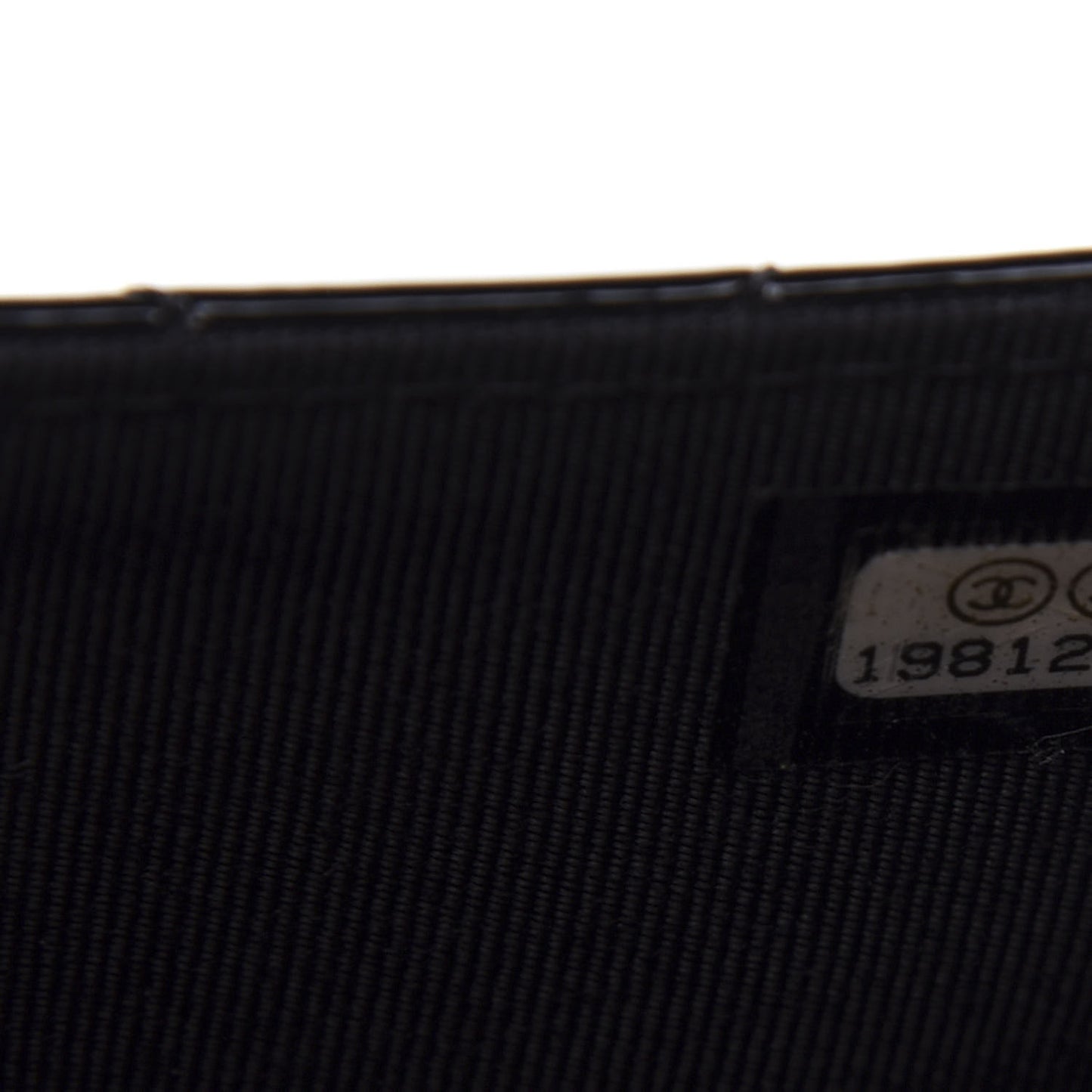 Patent Quilted Small Flap Wallet Black