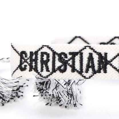 Christian Dior Woven Cotton J'Adior Friendship Bracelet Set 7 of 8