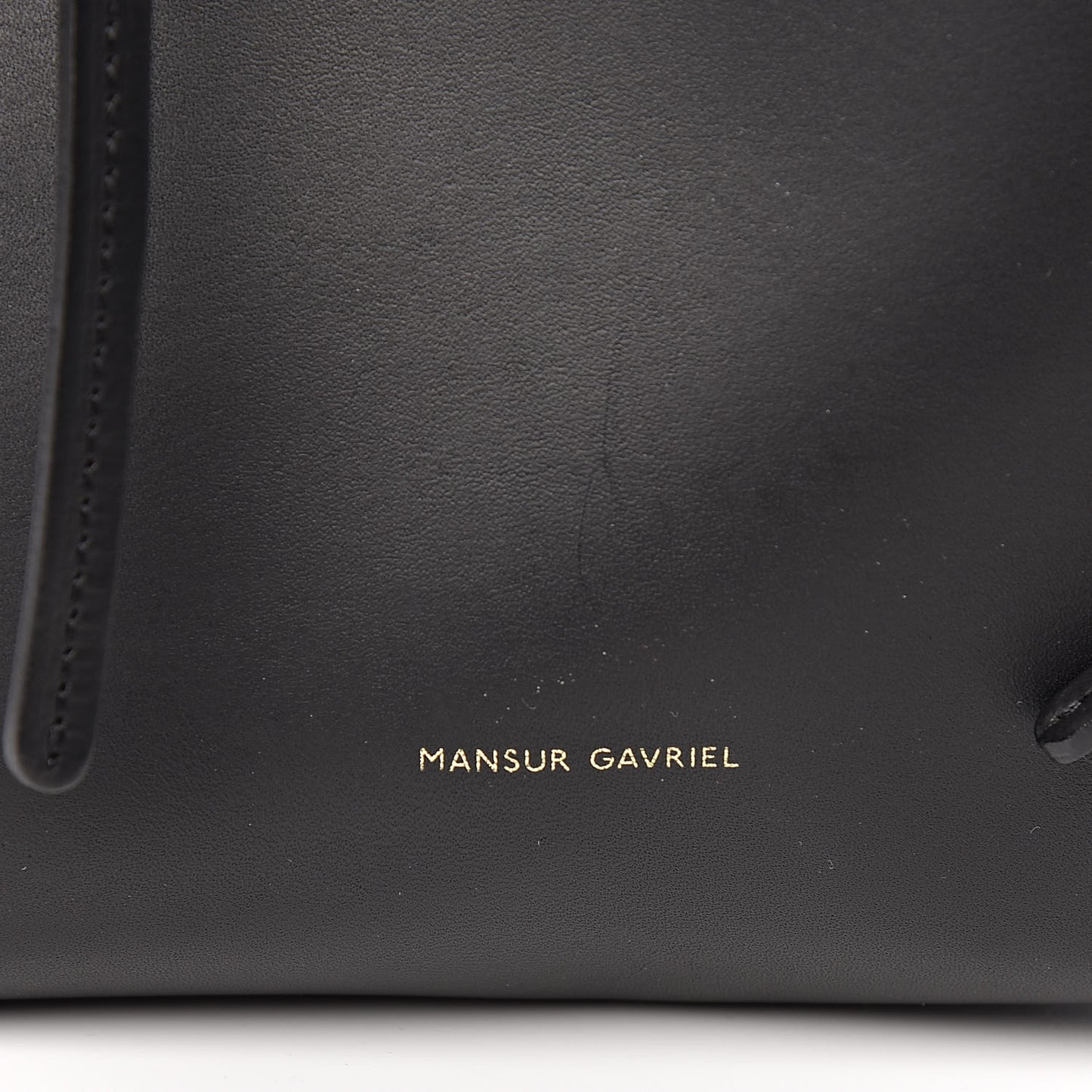 Calfskin Mini Bucket Bag Black Flamma