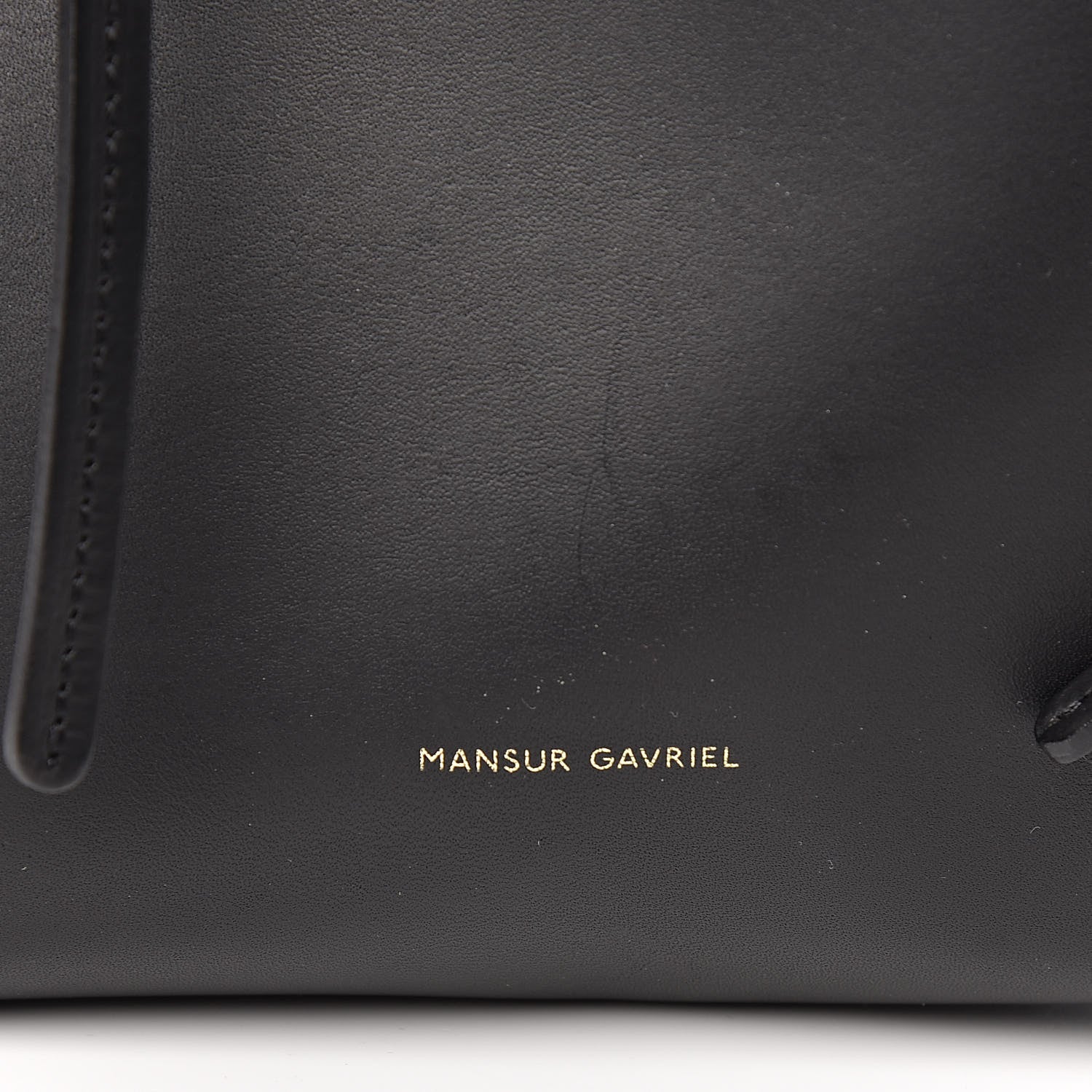 Mansur Gavriel Calfskin Mini Bucket Bag Black Flamma 6 of 9