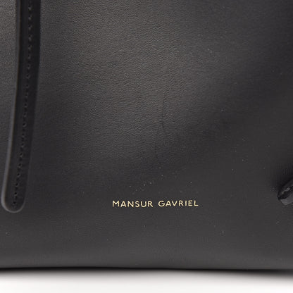 Mansur Gavriel Calfskin Mini Bucket Bag Black Flamma 6 of 9