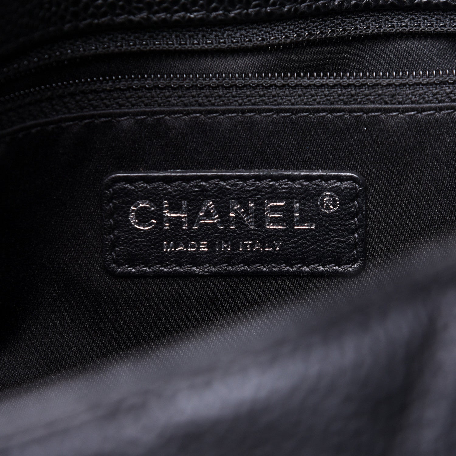 Chanel Caviar Quilted Petit Shopping Tote PST Black 6 of 10