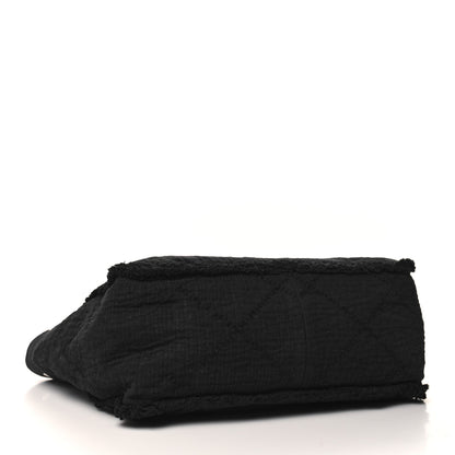 Chanel Canvas Extra Large Double Face Shopping Tote Black 4 of 10