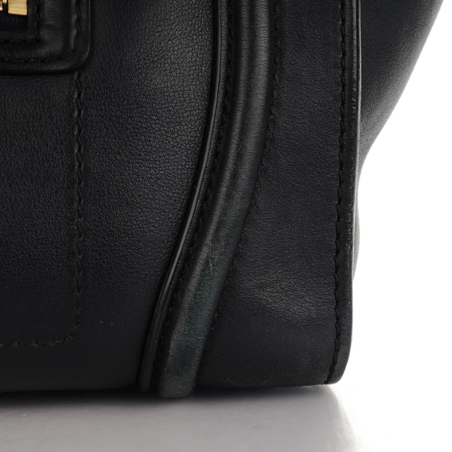 Smooth Calfskin Mini Luggage Navy Blue