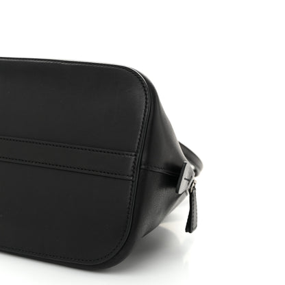 The Row Polished Saddle Calfskin Medium Devon Bag Black 9 of 9
