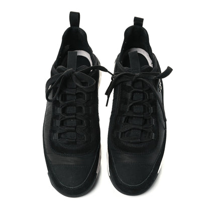 Chanel Velvet Calfskin Mixed Fibers CC Sneakers 41.5 Black 5 of 11