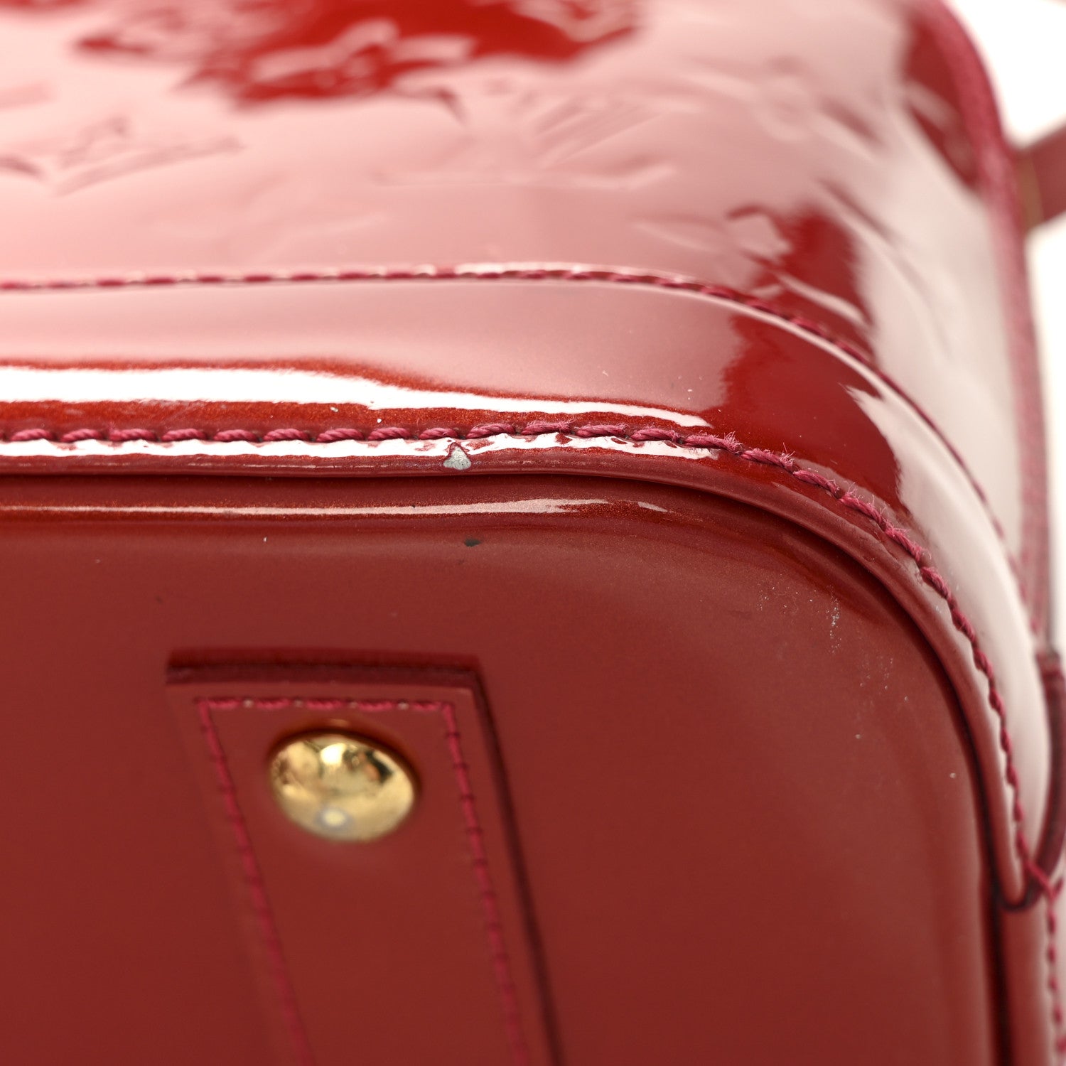 Louis Vuitton Vernis Alma BB Cherry 10 of 10