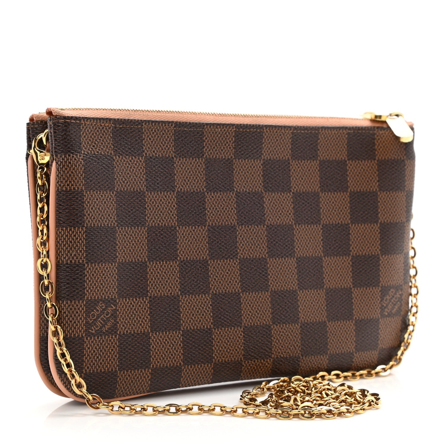 Louis Vuitton Damier Ebene Double Zip Pochette 3 of 11