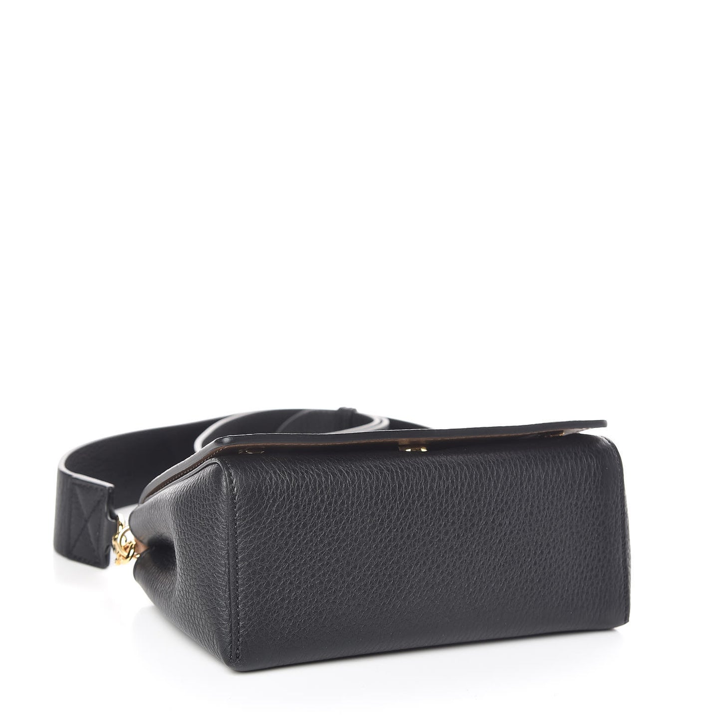 Grainy Calfskin Crossbody Black