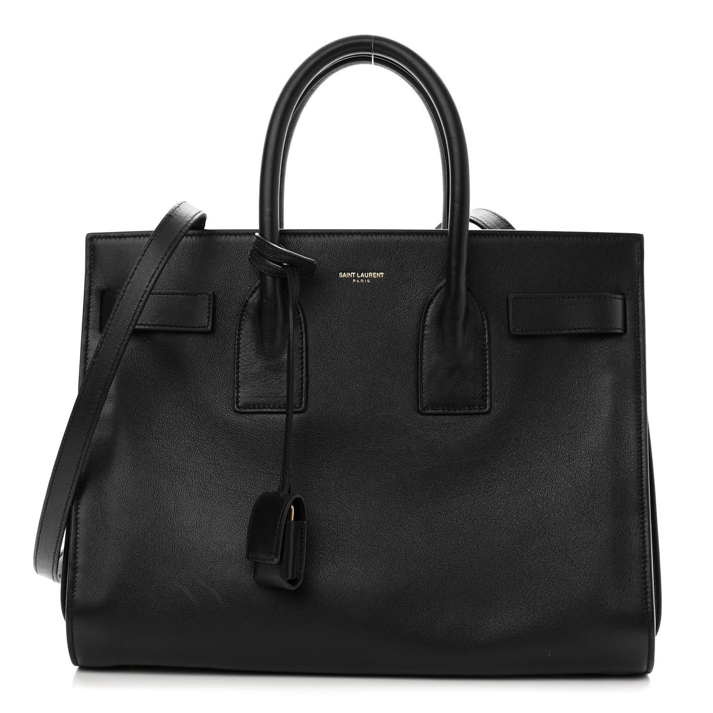 Calfskin Small Sac De Jour Black