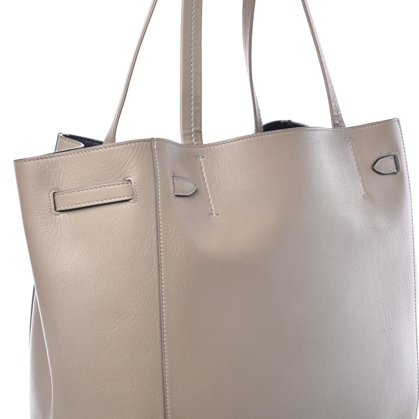 Smooth Calfskin Small Belt Cabas Phantom Taupe