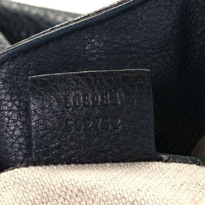 Gucci Pebbled Calfskin Medium Soho Chain Shoulder Bag Black 7 of 12