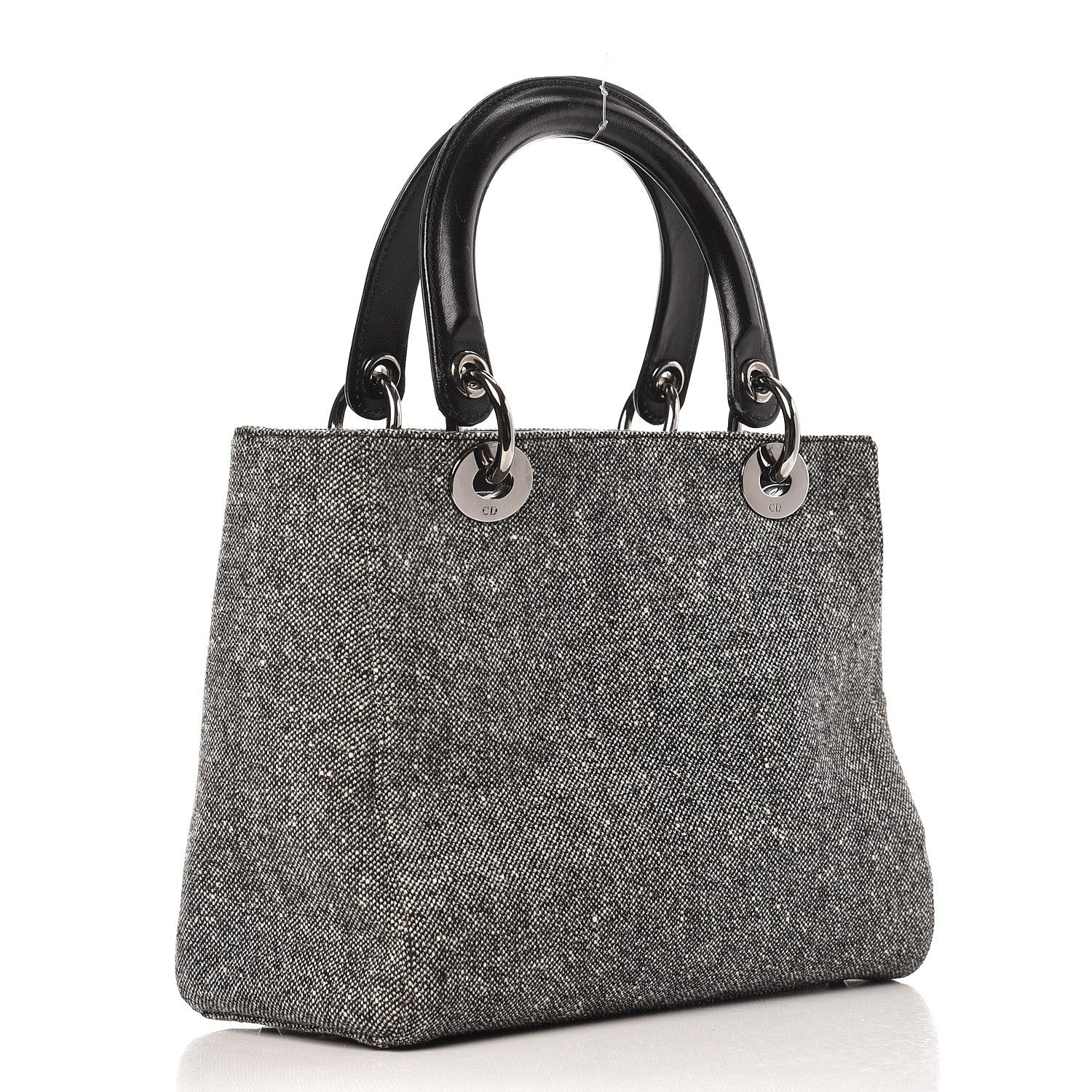 Christian Dior Tweed Medium Lady Dior Black 3 of 11