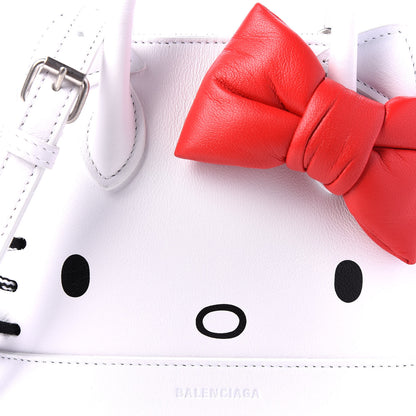 Balenciaga Calfskin Hello Kitty XXS Ville Top Handle Bag White 9 of 9
