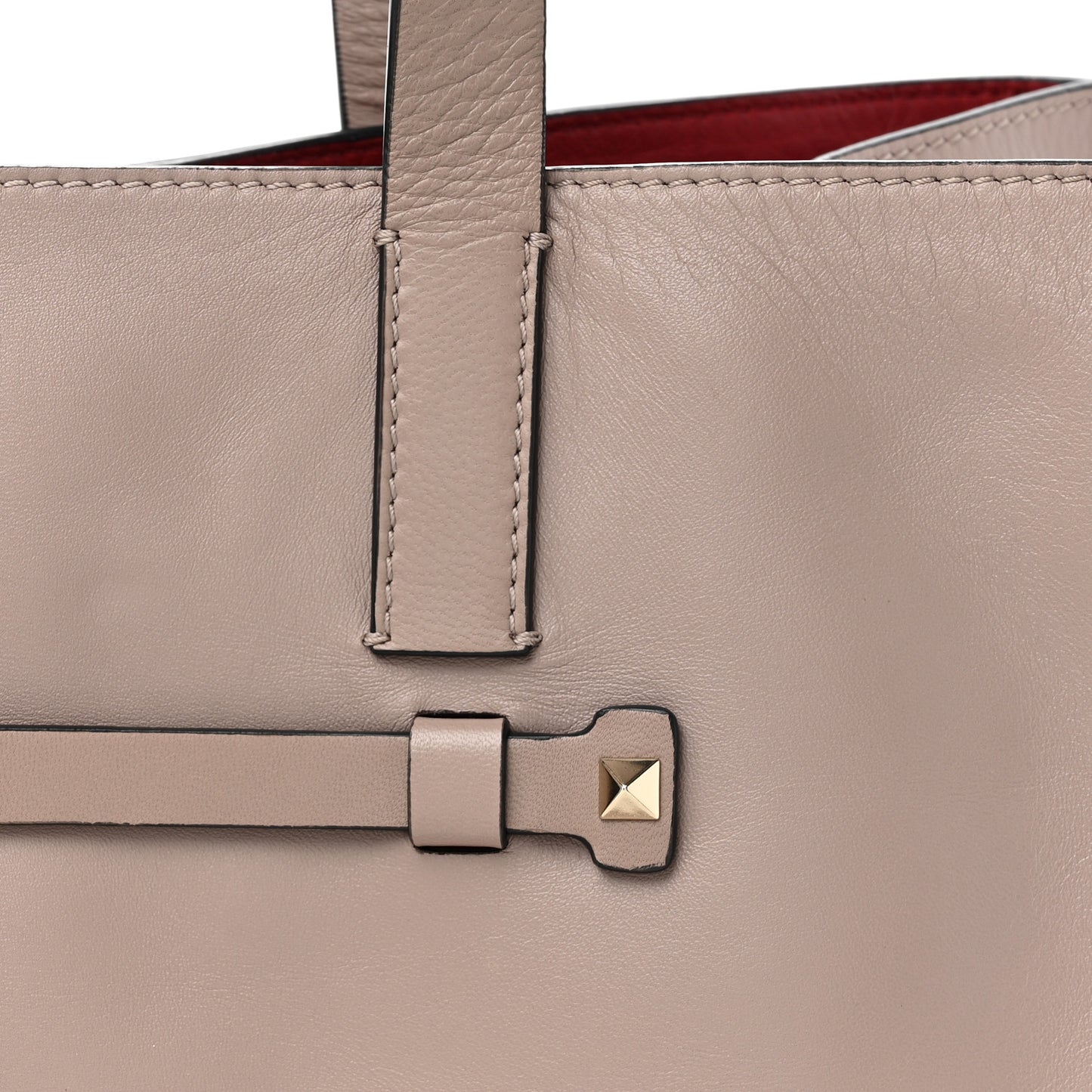 Nappa Medium Rockstud Soft Tote Soft Noisette