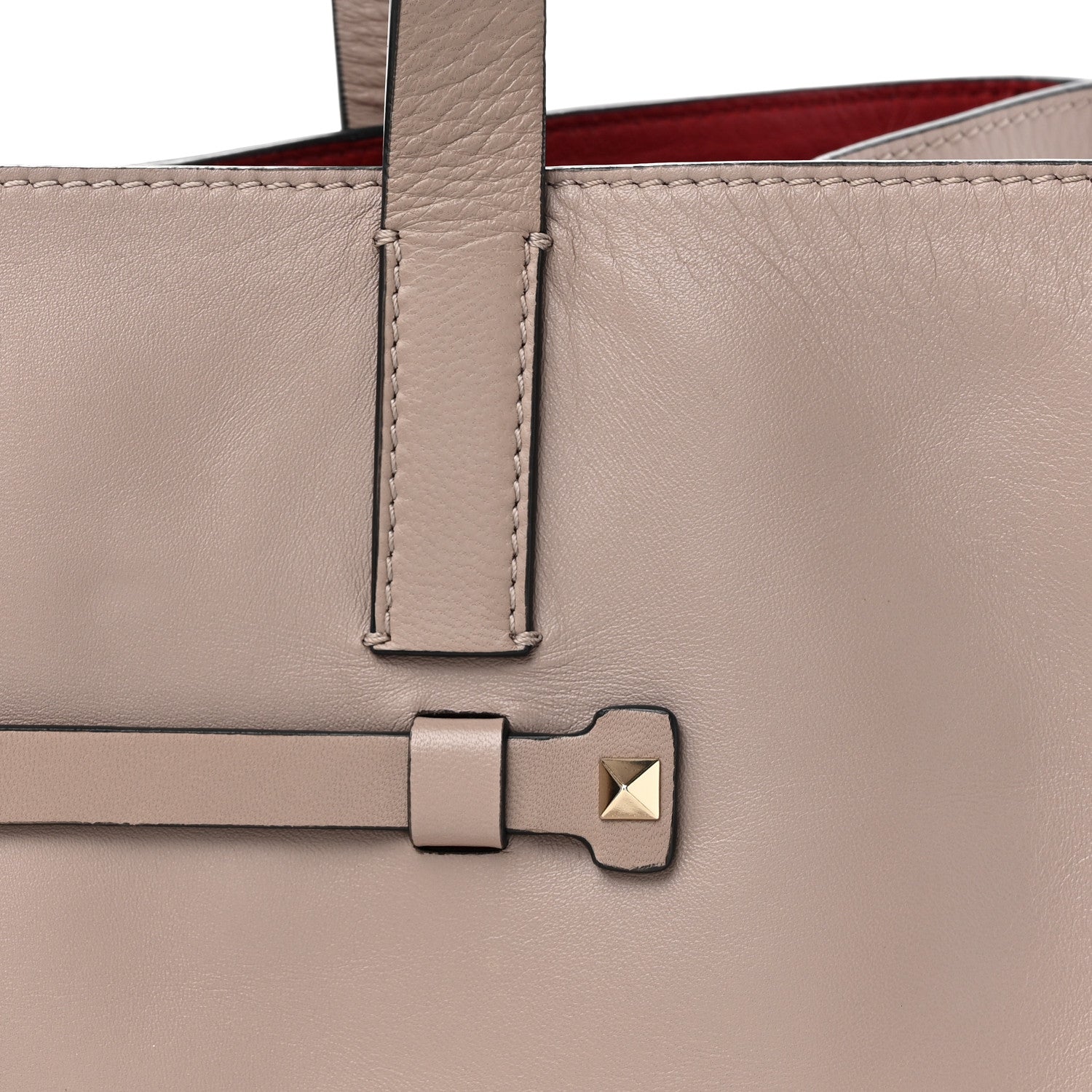 Valentino Garavani Nappa Medium Rockstud Soft Tote Soft Noisette 7 of 21