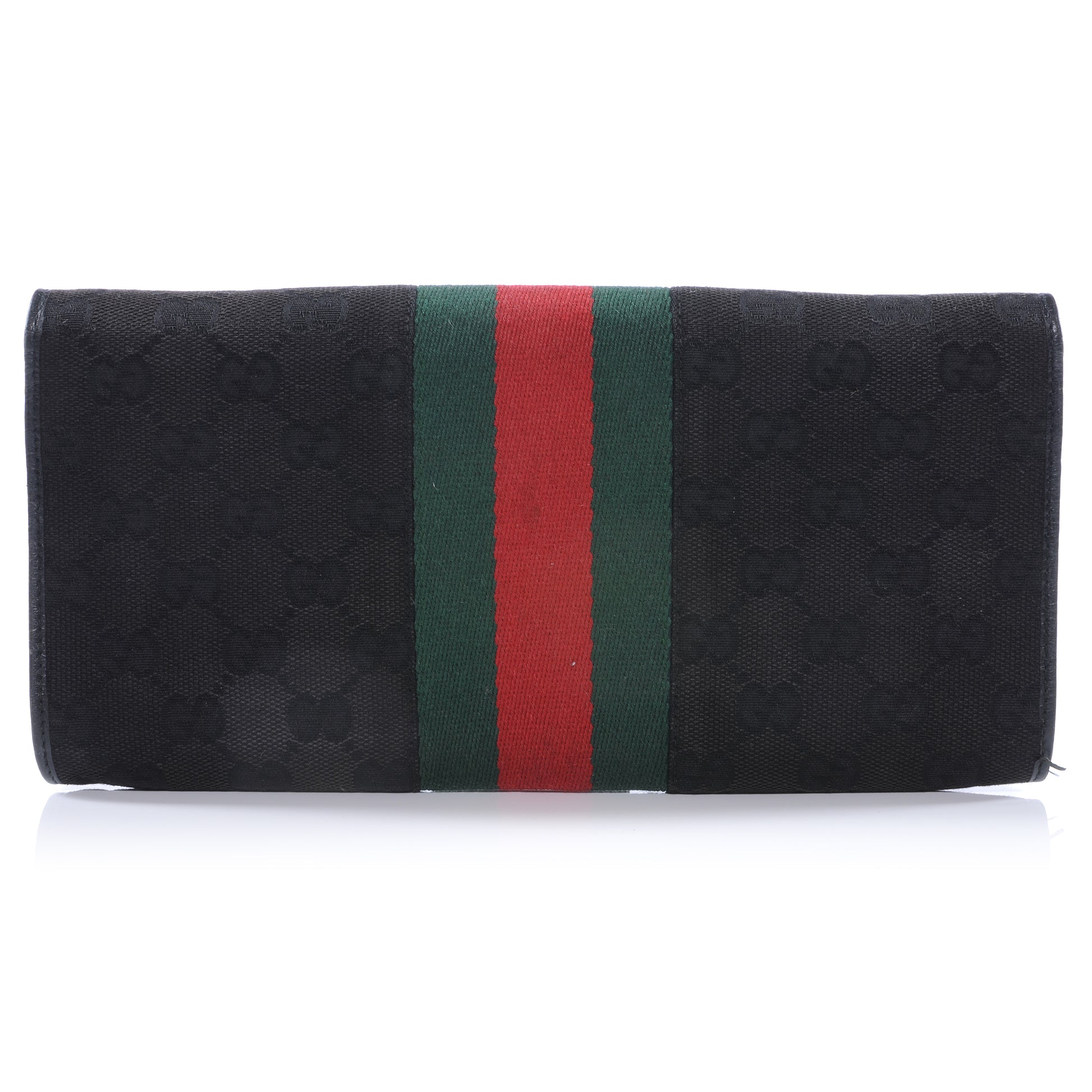 Gucci Monogram Bamboo Web Clutch Black 7 of 7