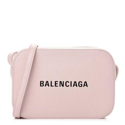 Balenciaga Smooth Calfskin Logo XS Everyday Camera Bag Light Rose Black 1 of 10