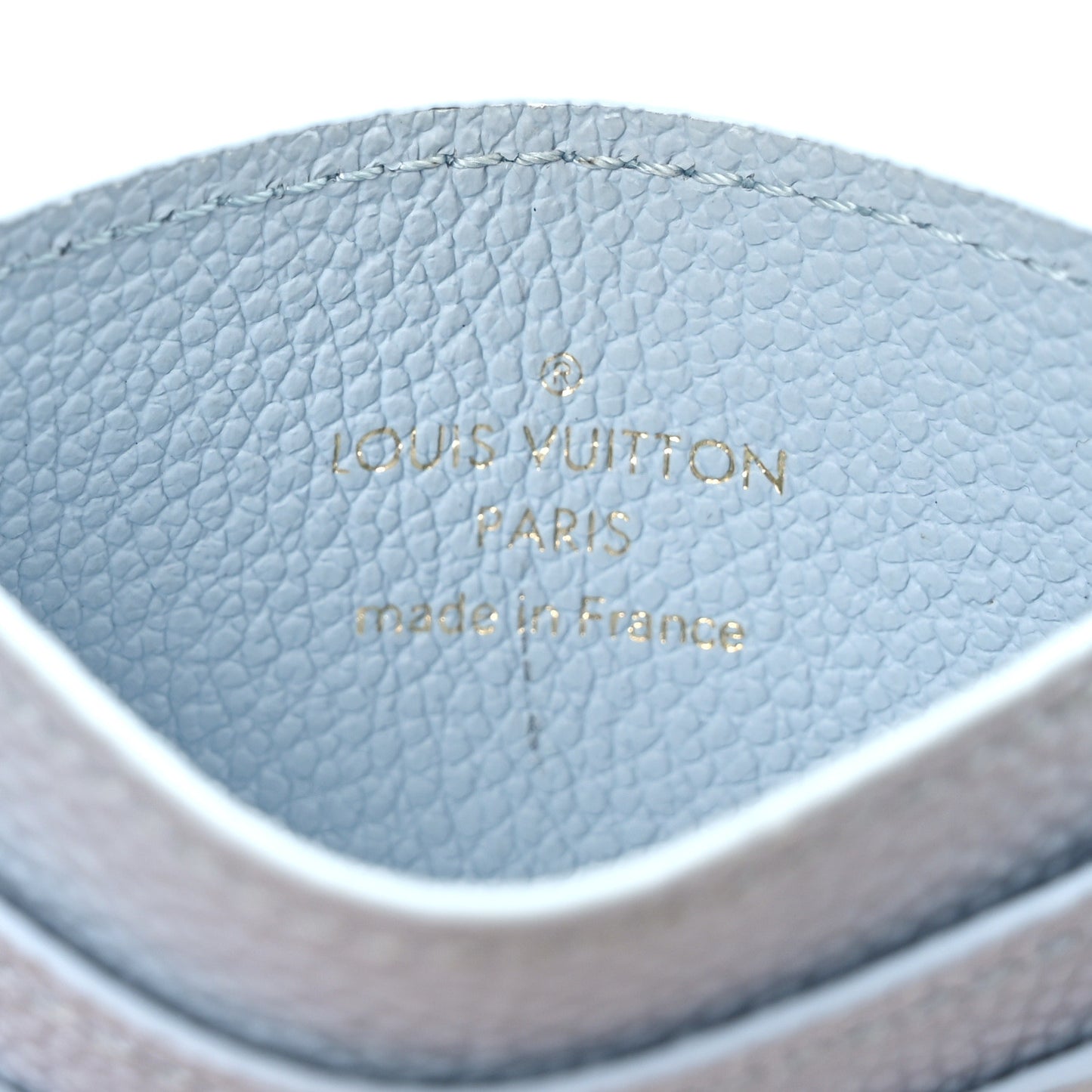 Empreinte Monogram LV Charms Card Holder Bleu Olympe