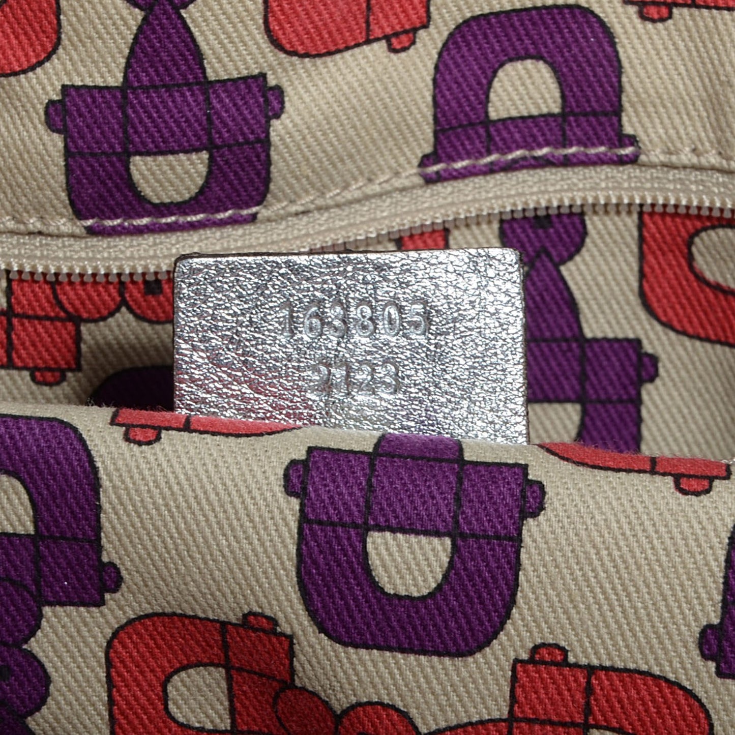 Guccissima Medium Princy Tote Silver