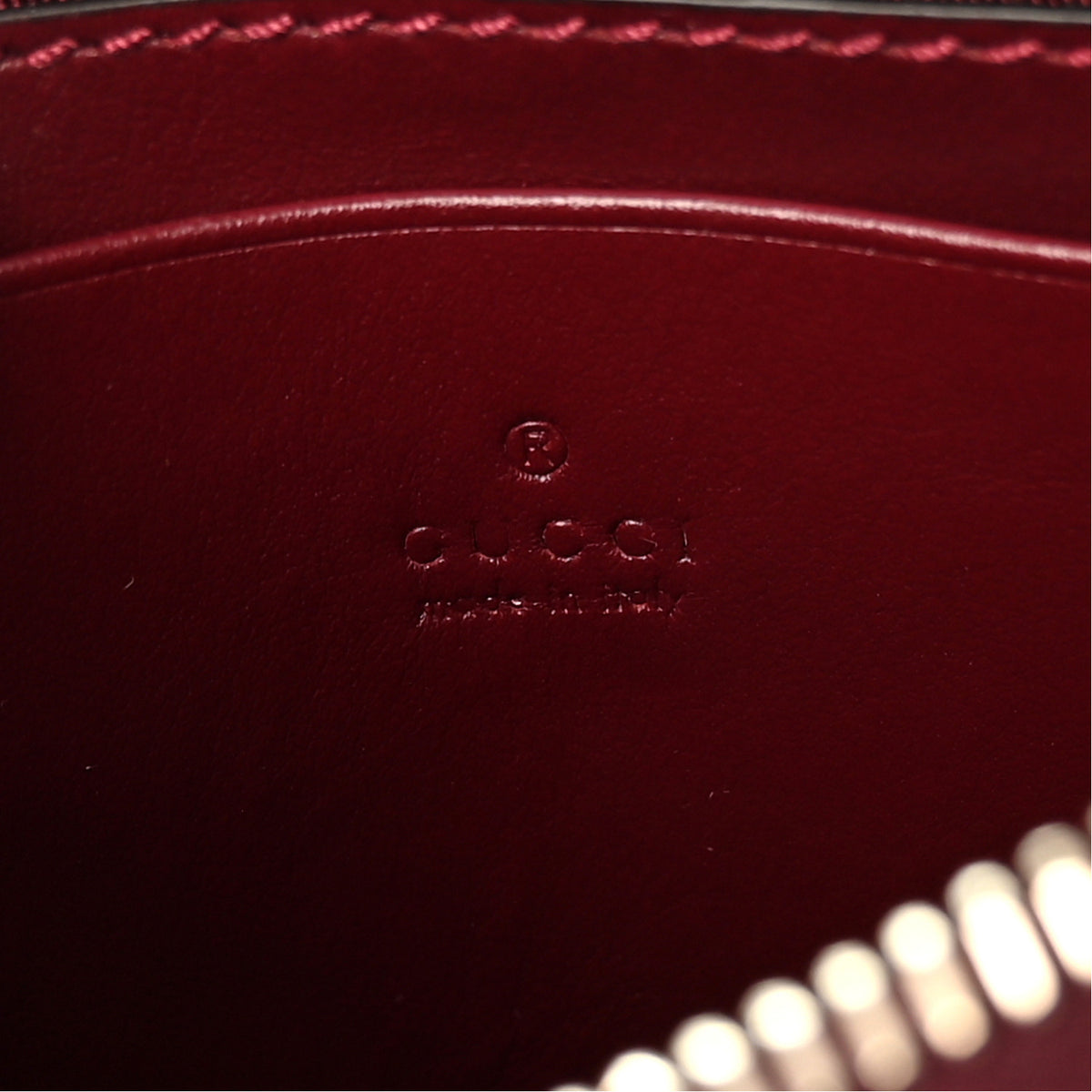 Gucci Calfskin Matelasse Diagonal Mini Interlocking G Heart Shoulder Bag Rosso Ancora 6 of 10
