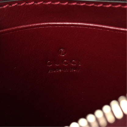 Gucci Calfskin Matelasse Diagonal Mini Interlocking G Heart Shoulder Bag Rosso Ancora 6 of 10