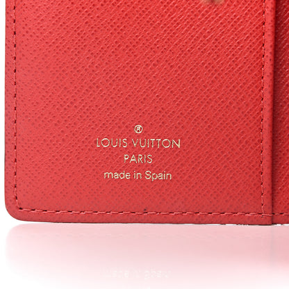 Louis Vuitton Damier Ebene Koala Small Ring Agenda Cover Red 6 of 6