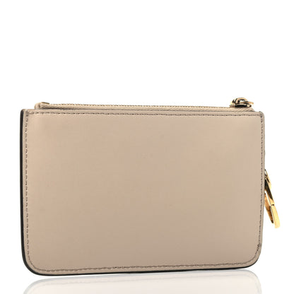 Fendi Vitello Liberty Studded Large Key Case Pouch Sand Multicolor 2 of 3