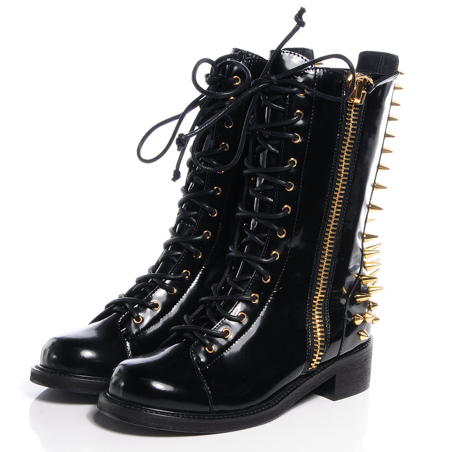 GIUSEPPEZANOTTIPatentStuddedDaphneBikerBoots37.5NeroBlack