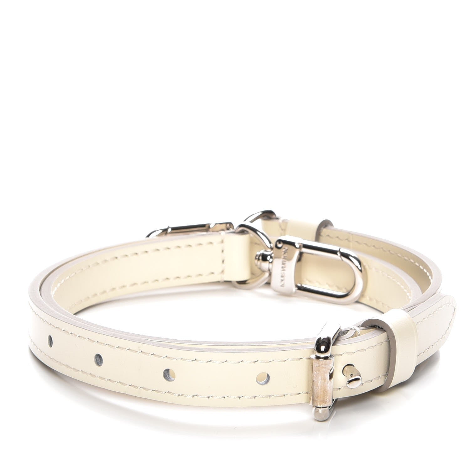 Louis Vuitton Calfskin Adjustable Shoulder Strap Ivorie 2 of 3