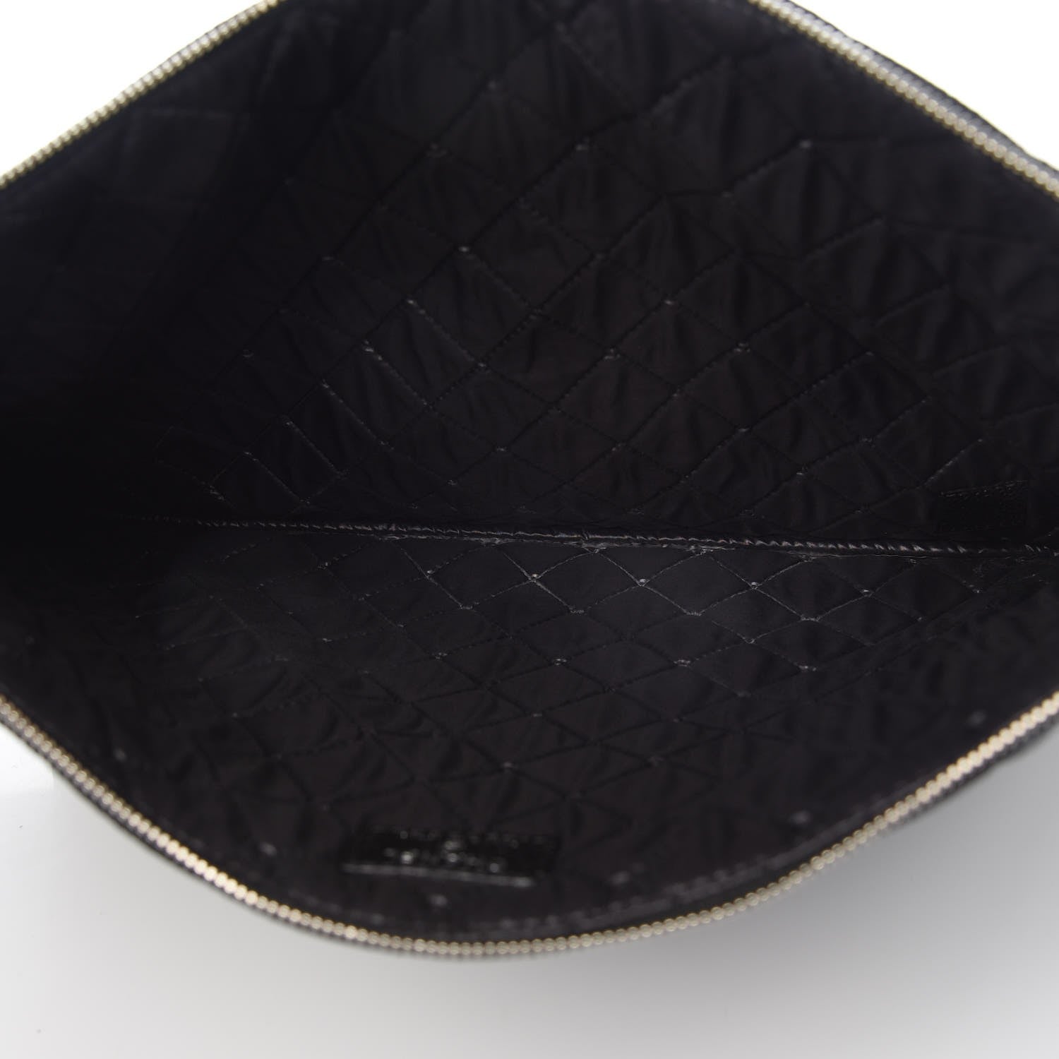 Chanel Caviar Quilted Large Cosmetic Case Black 9 of 14